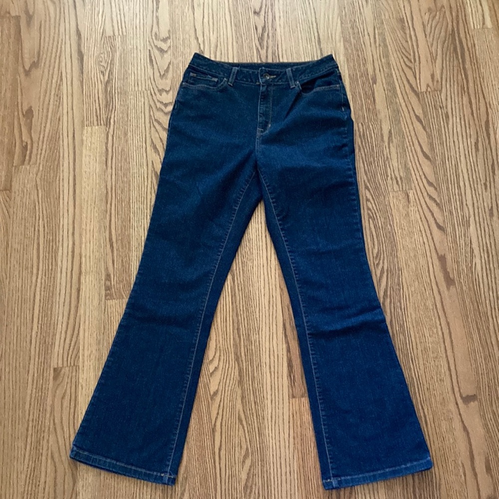 L.L. Bean Women's Dark Blue Boot Cut Jeans